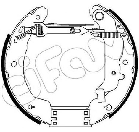 Set saboti frana CIFAM 151-269</br>Piesa auto pentru Frana tambur Set saboti frana CIFAM 151-269</br>Piesa auto pentru Frana tambur