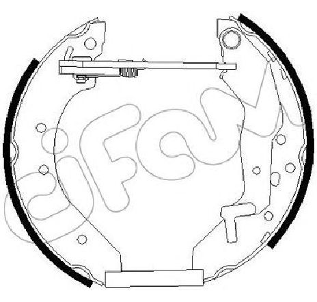 Set saboti frana CIFAM 151-274</br>Piesa auto pentru Frana tambur Set saboti frana CIFAM 151-274</br>Piesa auto pentru Frana tambur