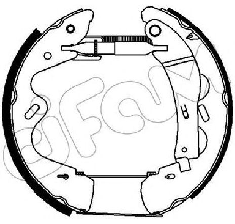 Set saboti frana CIFAM 151-282</br>Piesa auto pentru Frana tambur Set saboti frana CIFAM 151-282</br>Piesa auto pentru Frana tambur