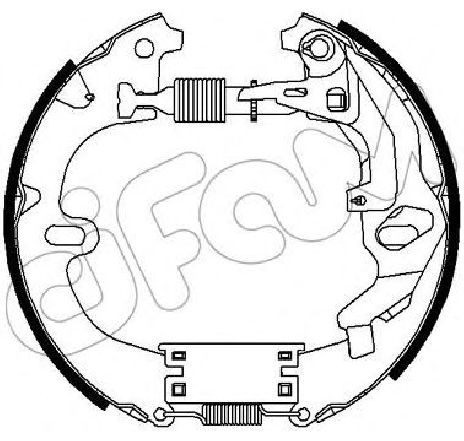 Set saboti frana CIFAM 151-291</br>Piesa auto pentru Frana tambur Set saboti frana CIFAM 151-291</br>Piesa auto pentru Frana tambur