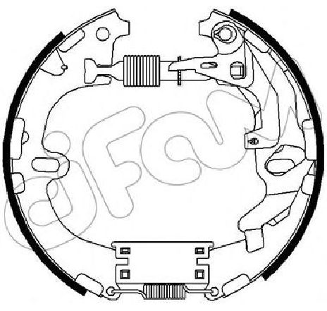 Set saboti frana CIFAM 151-296</br>Piesa auto pentru Frana tambur Set saboti frana CIFAM 151-296</br>Piesa auto pentru Frana tambur