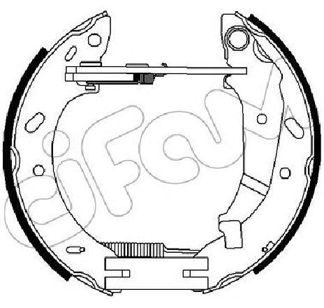 Set saboti frana CIFAM 151-311</br>Piesa auto pentru Frana tambur Set saboti frana CIFAM 151-311</br>Piesa auto pentru Frana tambur
