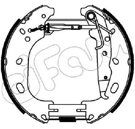 Set saboti frana CIFAM 151-333</br>Piesa auto pentru Frana tambur Set saboti frana CIFAM 151-333</br>Piesa auto pentru Frana tambur