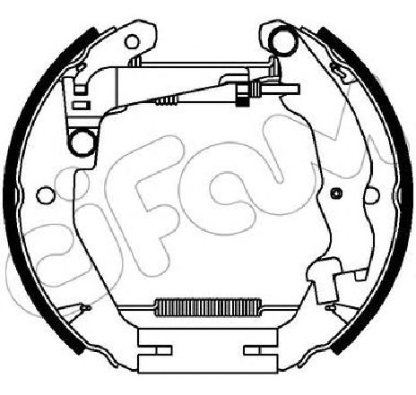 Set saboti frana CIFAM 151-338</br>Piesa auto pentru Frana tambur Set saboti frana CIFAM 151-338</br>Piesa auto pentru Frana tambur