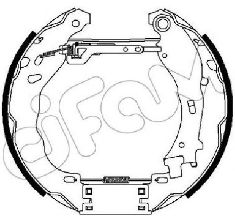 Set saboti frana CIFAM 151-361</br>Piesa auto pentru Frana tambur Set saboti frana CIFAM 151-361</br>Piesa auto pentru Frana tambur