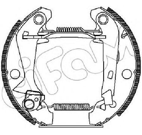Set saboti frana CIFAM 151-371</br>Piesa auto pentru Frana tambur Set saboti frana CIFAM 151-371</br>Piesa auto pentru Frana tambur