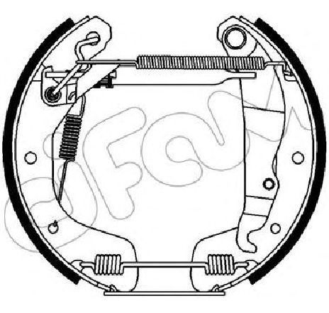 Set saboti frana CIFAM 151-411</br>Piesa auto pentru Frana tambur Set saboti frana CIFAM 151-411</br>Piesa auto pentru Frana tambur