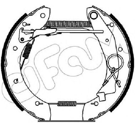 Set saboti frana CIFAM 151-430</br>Piesa auto pentru Frana tambur Set saboti frana CIFAM 151-430</br>Piesa auto pentru Frana tambur