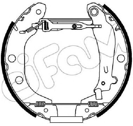 Set saboti frana CIFAM 151-431</br>Piesa auto pentru Frana tambur Set saboti frana CIFAM 151-431</br>Piesa auto pentru Frana tambur