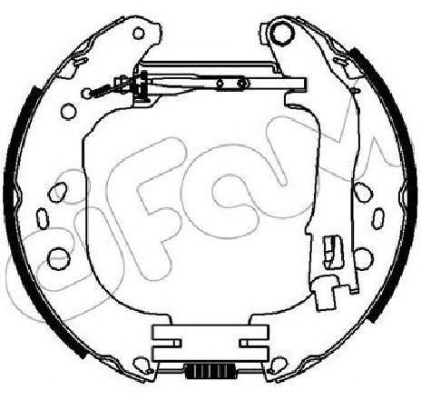 Set saboti frana CIFAM 151-436</br>Piesa auto pentru Frana tambur Set saboti frana CIFAM 151-436</br>Piesa auto pentru Frana tambur