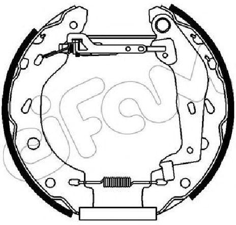 Set saboti frana CIFAM 151-438</br>Piesa auto pentru Frana tambur Set saboti frana CIFAM 151-438</br>Piesa auto pentru Frana tambur