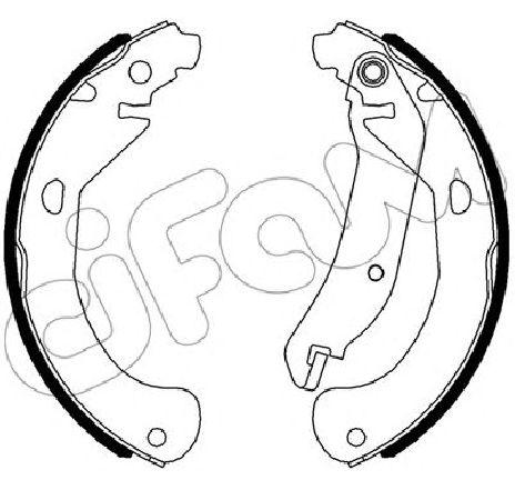 Set saboti frana CIFAM 153-552</br>Piesa auto pentru Frana tambur Set saboti frana CIFAM 153-552</br>Piesa auto pentru Frana tambur