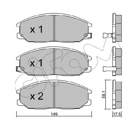 Set placute frana,frana disc CIFAM 822-632-0</br>Piesa auto pentru SSANGYONG KYRON 2.7 Xdi Set placute frana,frana disc CIFAM 822-632-0</br>Piesa auto pentru SSANGYONG KYRON 2.7 Xdi