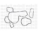 Pompa apa CIFAM 824-729</br>Piesa auto pentru Pompa apa/ Garnitura