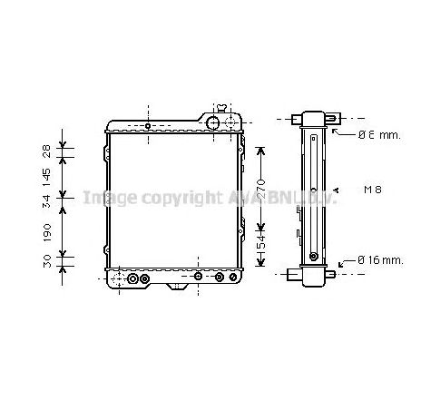 Radiator, racire motor PRASCO AI2060</br>Piesa auto pentru Radiator racire apa/ ulei Radiator, racire motor PRASCO AI2060</br>Piesa auto pentru Radiator racire apa/ ulei