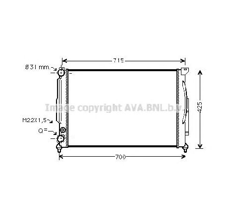 Radiator, racire motor PRASCO AI2105</br>Piesa auto pentru Radiator racire apa/ ulei Radiator, racire motor PRASCO AI2105</br>Piesa auto pentru Radiator racire apa/ ulei