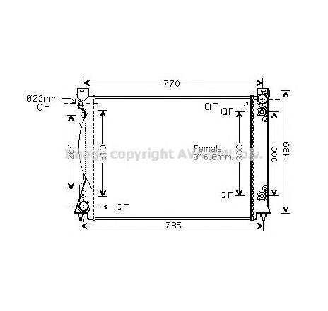 Radiator, racire motor PRASCO AI2236</br>Piesa auto pentru Radiator racire apa/ ulei Radiator, racire motor PRASCO AI2236</br>Piesa auto pentru Radiator racire apa/ ulei