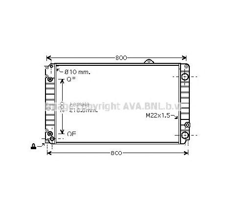 Radiator, racire motor PRASCO AI2252</br>Piesa auto pentru Radiator racire apa/ ulei Radiator, racire motor PRASCO AI2252</br>Piesa auto pentru Radiator racire apa/ ulei