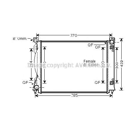 Radiator, racire motor PRASCO AI2253</br>Piesa auto pentru Radiator racire apa/ ulei Radiator, racire motor PRASCO AI2253</br>Piesa auto pentru Radiator racire apa/ ulei