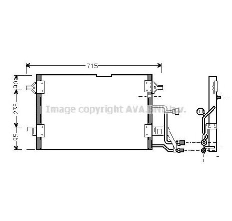 Condensator, climatizare PRASCO AI5116</br>Piesa auto pentru Categorii Condensator, climatizare PRASCO AI5116</br>Piesa auto pentru Categorii