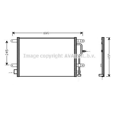 Condensator, climatizare PRASCO AI5194</br>Piesa auto pentru Categorii Condensator, climatizare PRASCO AI5194</br>Piesa auto pentru Categorii
