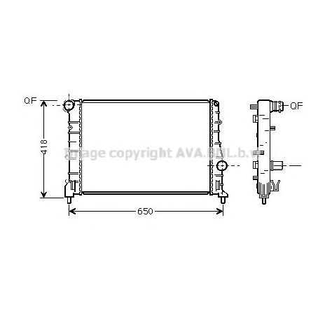 Radiator, racire motor PRASCO AL2084</br>Piesa auto pentru Radiator racire apa/ ulei Radiator, racire motor PRASCO AL2084</br>Piesa auto pentru Radiator racire apa/ ulei
