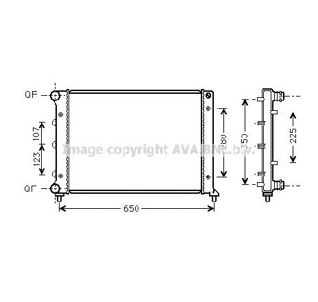 Radiator, racire motor PRASCO ALA2078</br>Piesa auto pentru Radiator racire apa/ ulei Radiator, racire motor PRASCO ALA2078</br>Piesa auto pentru Radiator racire apa/ ulei