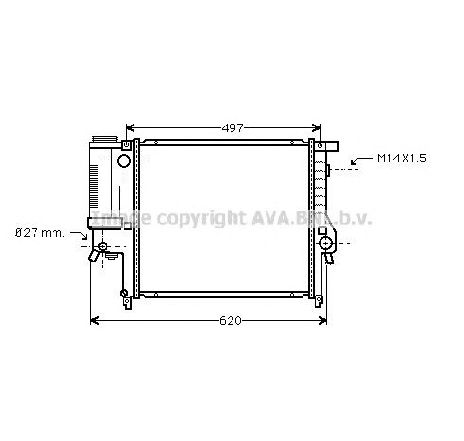 Radiator, racire motor PRASCO BW2124</br>Piesa auto pentru Radiator racire apa/ ulei Radiator, racire motor PRASCO BW2124</br>Piesa auto pentru Radiator racire apa/ ulei
