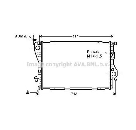Radiator, racire motor PRASCO BW2202</br>Piesa auto pentru Radiator racire apa/ ulei Radiator, racire motor PRASCO BW2202</br>Piesa auto pentru Radiator racire apa/ ulei