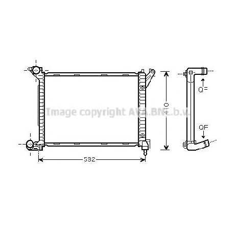 Radiator, racire motor PRASCO BW2263</br>Piesa auto pentru Radiator racire apa/ ulei Radiator, racire motor PRASCO BW2263</br>Piesa auto pentru Radiator racire apa/ ulei