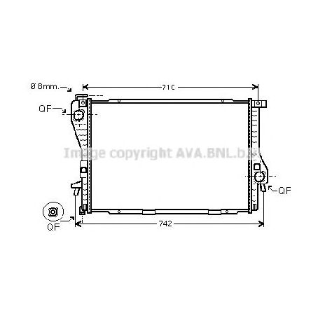 Radiator, racire motor PRASCO BW2300</br>Piesa auto pentru Radiator racire apa/ ulei Radiator, racire motor PRASCO BW2300</br>Piesa auto pentru Radiator racire apa/ ulei