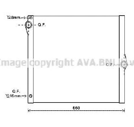 Radiator, racire motor PRASCO BW2436 Radiator, racire motor PRASCO BW2436