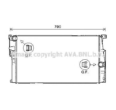 Radiator, racire motor PRASCO BW2446</br>Piesa auto pentru Radiator racire apa/ ulei Radiator, racire motor PRASCO BW2446</br>Piesa auto pentru Radiator racire apa/ ulei