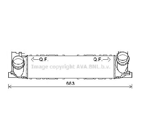 Intercooler, compresor PRASCO BW4464</br>Piesa auto pentru Turbocompressor Intercooler, compresor PRASCO BW4464</br>Piesa auto pentru Turbocompressor