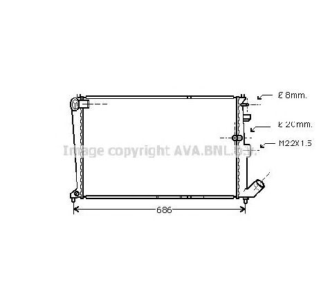 Radiator, racire motor PRASCO CN2065</br>Piesa auto pentru Radiator racire apa/ ulei Radiator, racire motor PRASCO CN2065</br>Piesa auto pentru Radiator racire apa/ ulei