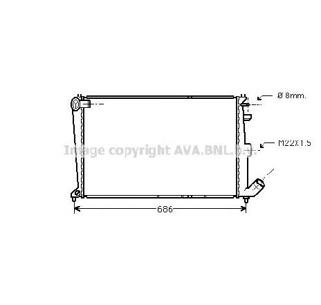 Radiator, racire motor PRASCO CN2066</br>Piesa auto pentru Radiator racire apa/ ulei Radiator, racire motor PRASCO CN2066</br>Piesa auto pentru Radiator racire apa/ ulei
