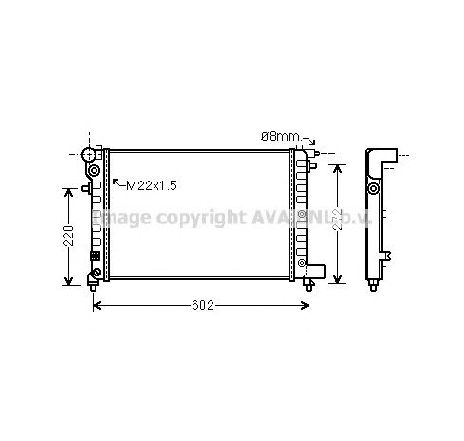 Radiator, racire motor PRASCO CN2120</br>Piesa auto pentru Radiator racire apa/ ulei Radiator, racire motor PRASCO CN2120</br>Piesa auto pentru Radiator racire apa/ ulei