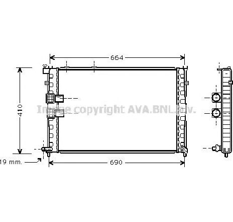 Radiator, racire motor PRASCO CN2133</br>Piesa auto pentru Radiator racire apa/ ulei Radiator, racire motor PRASCO CN2133</br>Piesa auto pentru Radiator racire apa/ ulei