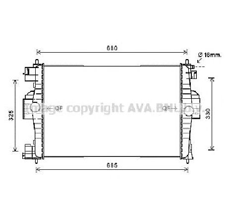 Radiator, racire motor PRASCO CN2280</br>Piesa auto pentru Radiator racire apa/ ulei Radiator, racire motor PRASCO CN2280</br>Piesa auto pentru Radiator racire apa/ ulei