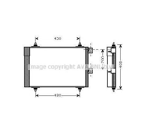 Condensator, climatizare PRASCO CN5241D</br>Piesa auto pentru Categorii Condensator, climatizare PRASCO CN5241D</br>Piesa auto pentru Categorii