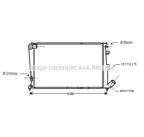 Radiator, racire motor PRASCO CNA2064</br>Piesa auto pentru Radiator racire apa/ ulei Radiator, racire motor PRASCO CNA2064</br>Piesa auto pentru Radiator racire apa/ ulei