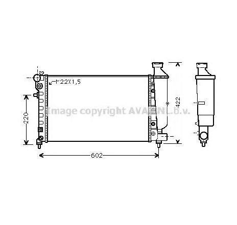Radiator, racire motor PRASCO CNA2116</br>Piesa auto pentru Radiator racire apa/ ulei Radiator, racire motor PRASCO CNA2116</br>Piesa auto pentru Radiator racire apa/ ulei