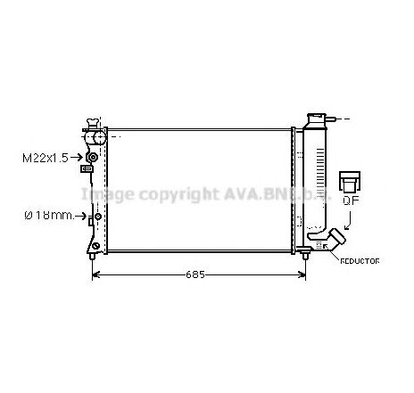 Radiator, racire motor PRASCO CNA2122</br>Piesa auto pentru Radiator racire apa/ ulei Radiator, racire motor PRASCO CNA2122</br>Piesa auto pentru Radiator racire apa/ ulei