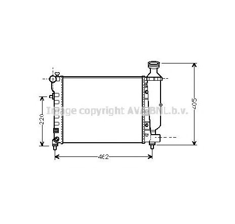 Radiator, racire motor PRASCO CNA2206</br>Piesa auto pentru Radiator racire apa/ ulei Radiator, racire motor PRASCO CNA2206</br>Piesa auto pentru Radiator racire apa/ ulei