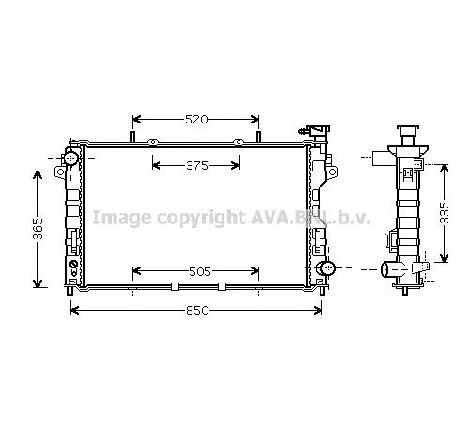 Radiator, racire motor PRASCO CR2081</br>Piesa auto pentru Radiator racire apa/ ulei Radiator, racire motor PRASCO CR2081</br>Piesa auto pentru Radiator racire apa/ ulei