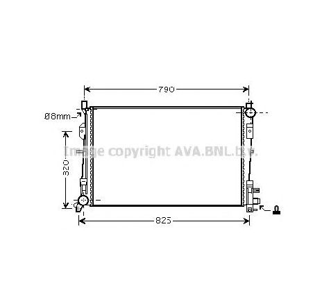 Radiator, racire motor PRASCO CR2092</br>Piesa auto pentru Radiator racire apa/ ulei Radiator, racire motor PRASCO CR2092</br>Piesa auto pentru Radiator racire apa/ ulei
