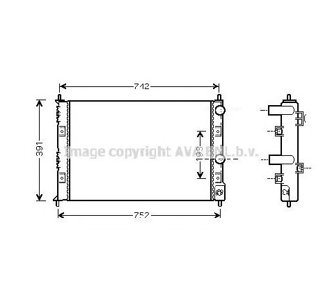 Radiator, racire motor PRASCO CRA2076</br>Piesa auto pentru Radiator racire apa/ ulei Radiator, racire motor PRASCO CRA2076</br>Piesa auto pentru Radiator racire apa/ ulei