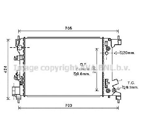 Radiator, racire motor PRASCO CT2043</br>Piesa auto pentru Radiator racire apa/ ulei Radiator, racire motor PRASCO CT2043</br>Piesa auto pentru Radiator racire apa/ ulei
