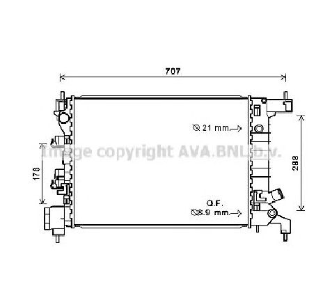Radiator, racire motor PRASCO CT2047</br>Piesa auto pentru Radiator racire apa/ ulei Radiator, racire motor PRASCO CT2047</br>Piesa auto pentru Radiator racire apa/ ulei