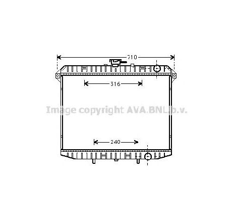 Radiator, racire motor PRASCO DN2143</br>Piesa auto pentru Radiator racire apa/ ulei Radiator, racire motor PRASCO DN2143</br>Piesa auto pentru Radiator racire apa/ ulei